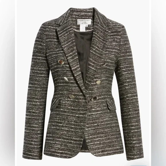 Helene Berman Jackets Coats Nwt Double Breasted Tweed Blazer